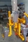 黄色气动玻璃升降器钣金、木材和大理石升降器供应商