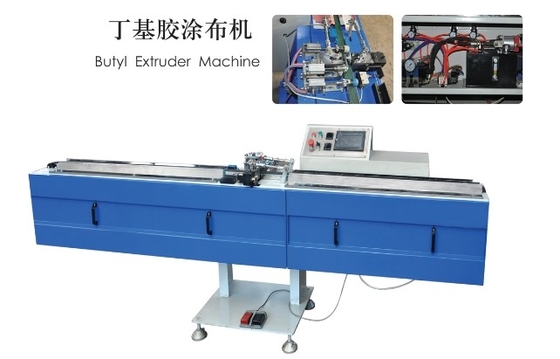 China Cadena de producción de cristal aislador del alto rendimiento máquina butílica del extrusor resistente proveedor